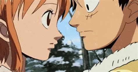 nami kiss|Kiss Nami GIF .